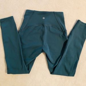 Lululemon green leggings. Size 4